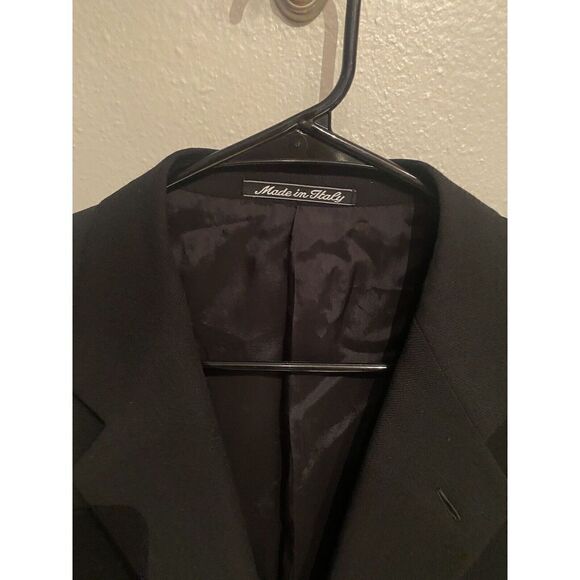 Giorgio Armani Blazer Mens 42C Black  Wool Sport Coat Suit Jacket - Picture 4 of 15